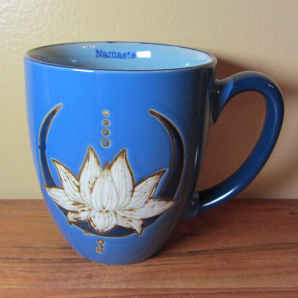 18 oz spectrum designs lotus flower namaste mug (W4431) - Picture 1 of 9